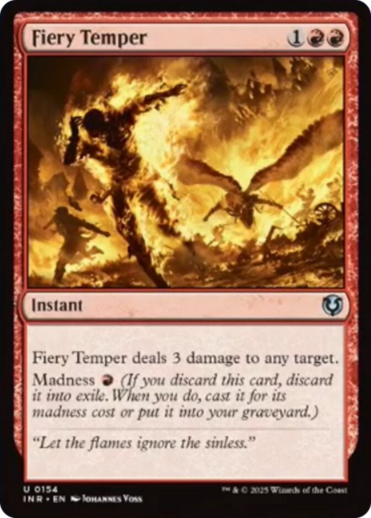 Fiery Temper [Innistrad Remastered] | Devastation Store