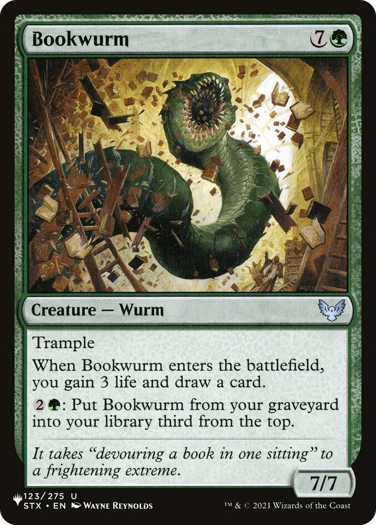 Bookwurm [The List Reprints] | Devastation Store