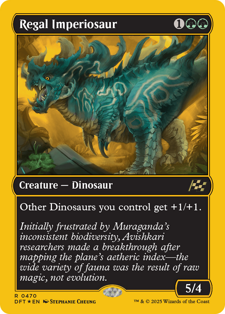 Regal Imperiosaur (First-Place Foil) [Aetherdrift] | Devastation Store