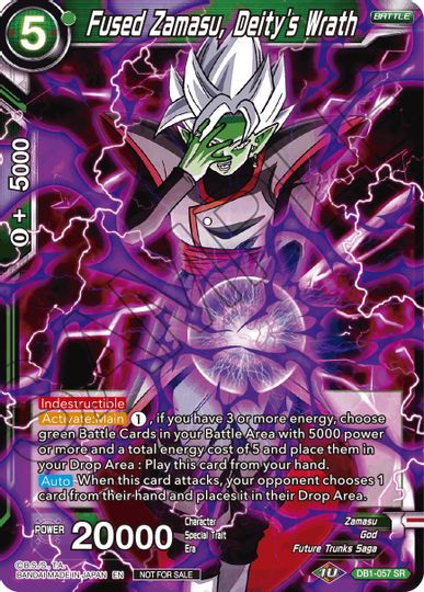 Fused Zamasu, Deity's Wrath (DB1-057) [Tournament Promotion Cards] | Devastation Store