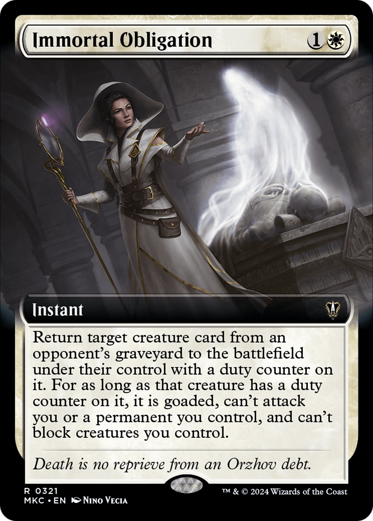 Immortal Obligation (Extended Art) [Murders at Karlov Manor Commander] | Devastation Store