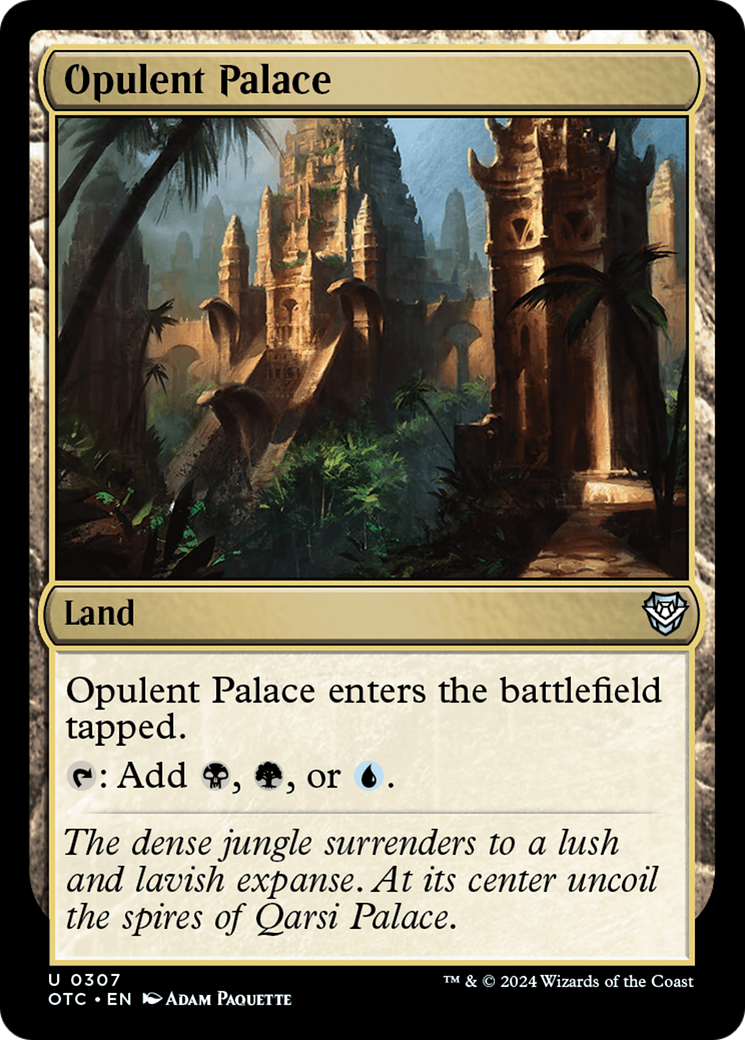 Opulent Palace [Outlaws of Thunder Junction Commander] | Devastation Store