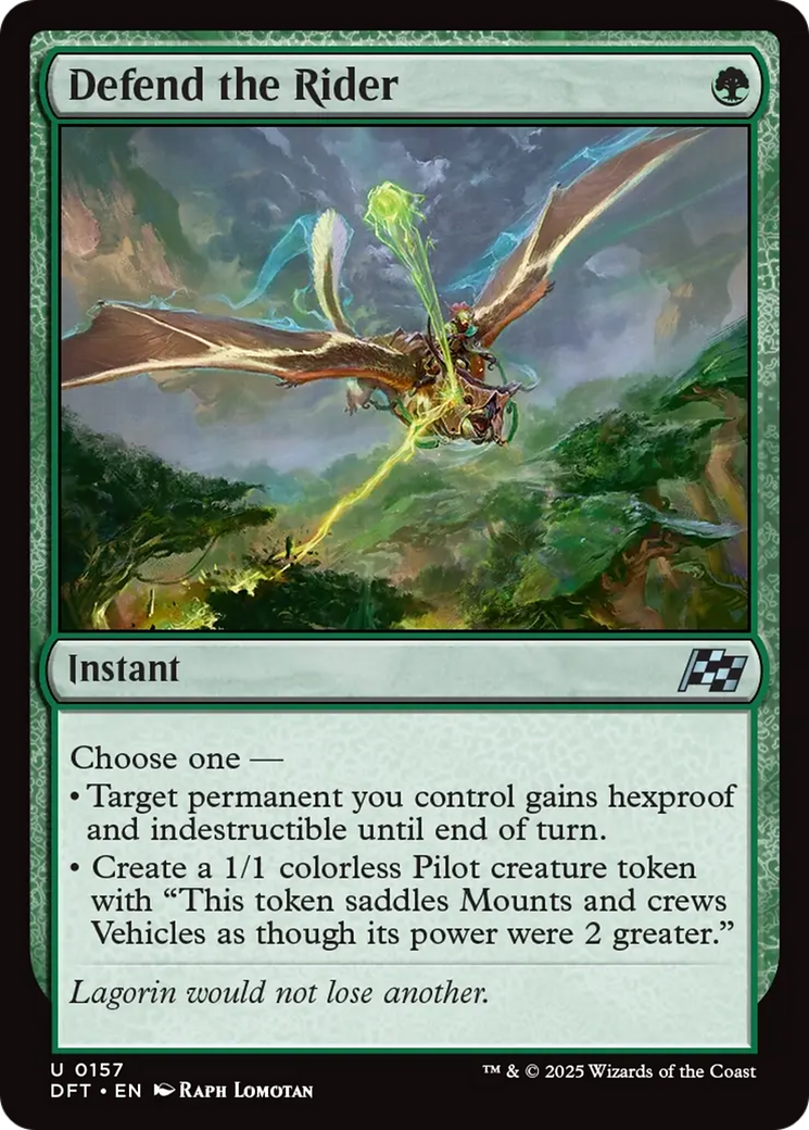 Defend the Rider [Aetherdrift] | Devastation Store