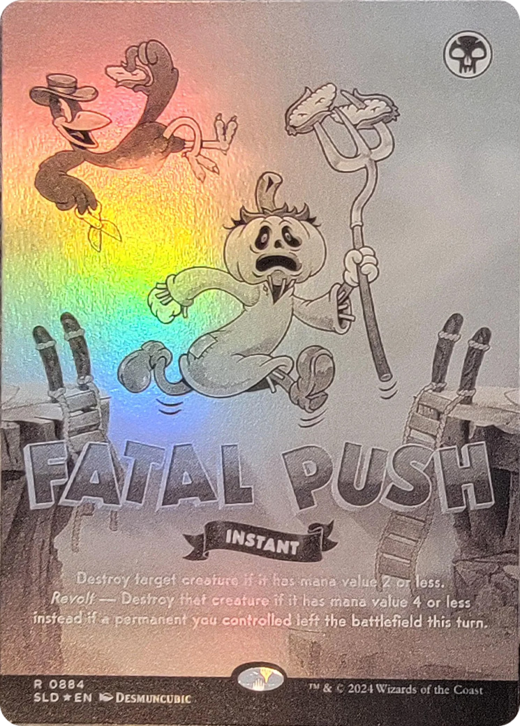 Fatal Push (0884) (Black & White Foil) [Secret Lair Drop Series] | Devastation Store