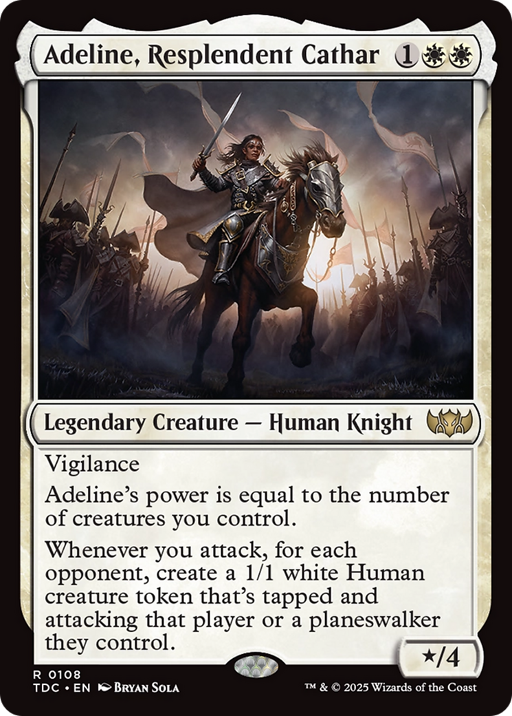 Adeline, Resplendent Cathar [Tarkir: Dragonstorm Commander] | Devastation Store