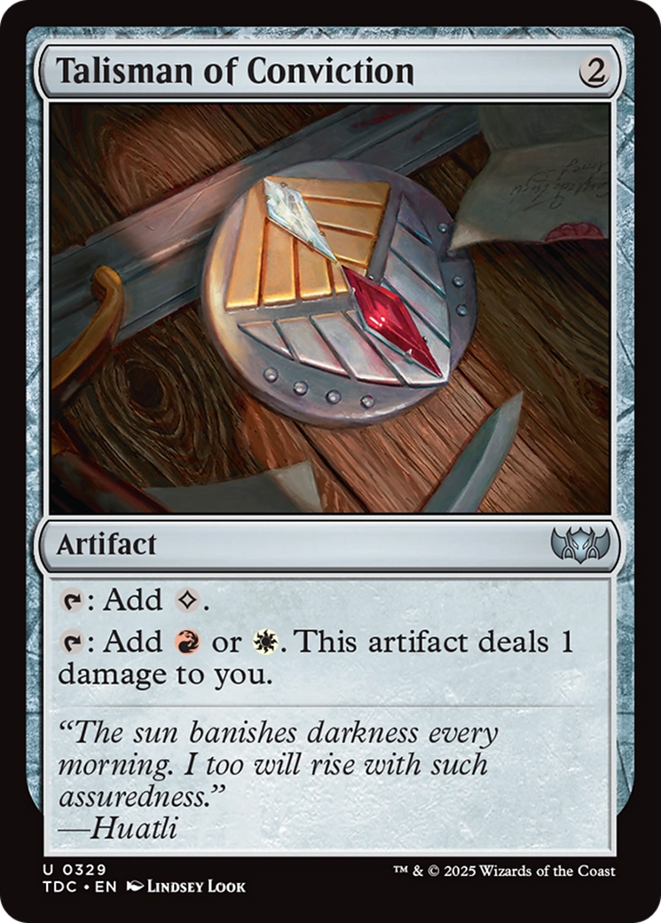 Talisman of Conviction [Tarkir: Dragonstorm Commander] | Devastation Store