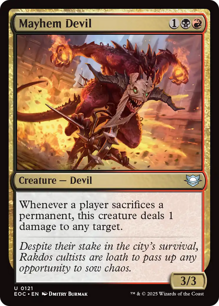 Mayhem Devil [Edge of Eternities Commander] | Devastation Store