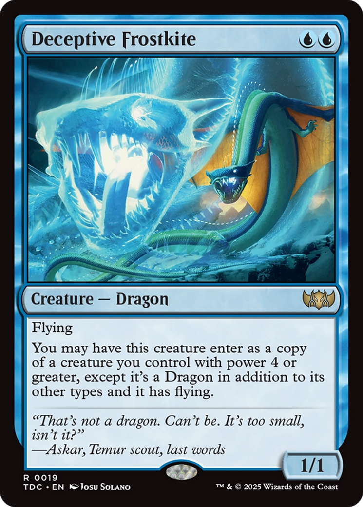 Deceptive Frostkite [Tarkir: Dragonstorm Commander] | Devastation Store