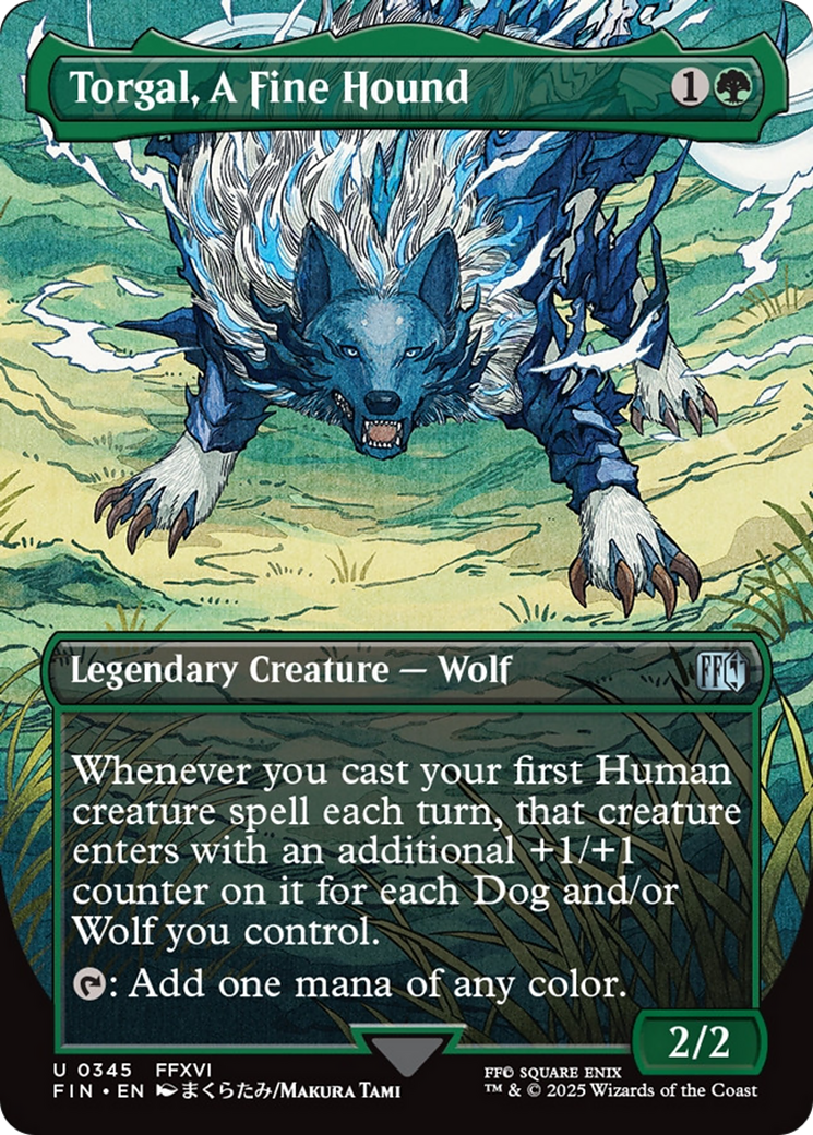 Torgal, A Fine Hound (Borderless) [FINAL FANTASY] | Devastation Store
