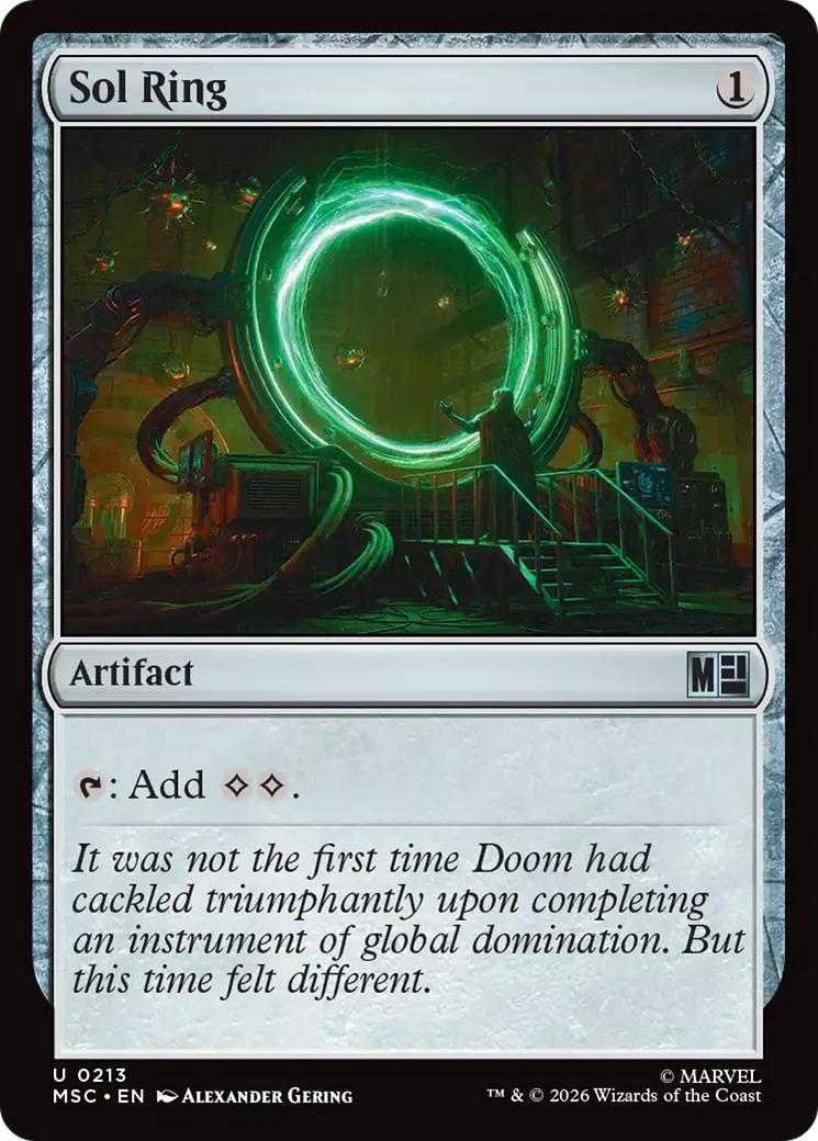 Sol Ring (0213) (Surge Foil) [Marvel Super Heroes Commander] | Devastation Store