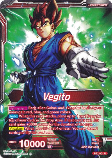 Vegito // Fusion Warrior Super Saiyan Vegito (Collector's Selection Vol. 1) (BT2-001) [Promotion Cards] | Devastation Store