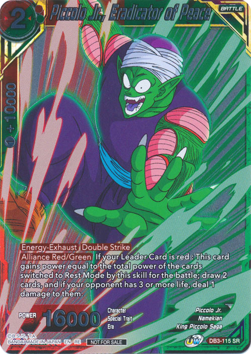 Piccolo Jr., Eradicator of Peace (Event Pack 09 - Alternate Foil) (DB3-115) [Tournament Promotion Cards] | Devastation Store