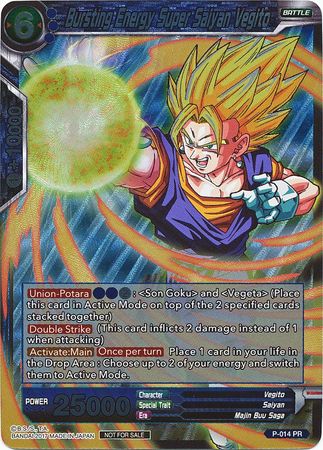 Bursting Energy Super Saiyan Vegito (P-014) [Promotion Cards] | Devastation Store