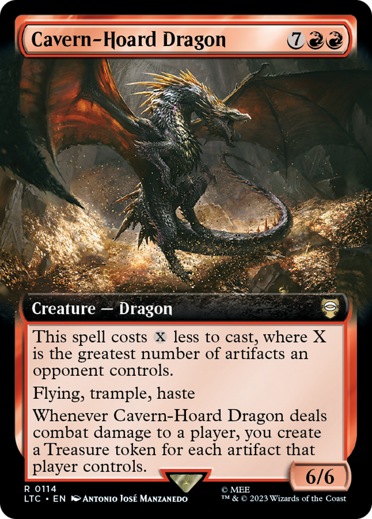 Cavern-Hoard Dragon (Extended Art) [The Lord of the Rings: Tales of Middle-Earth Commander] | Devastation Store