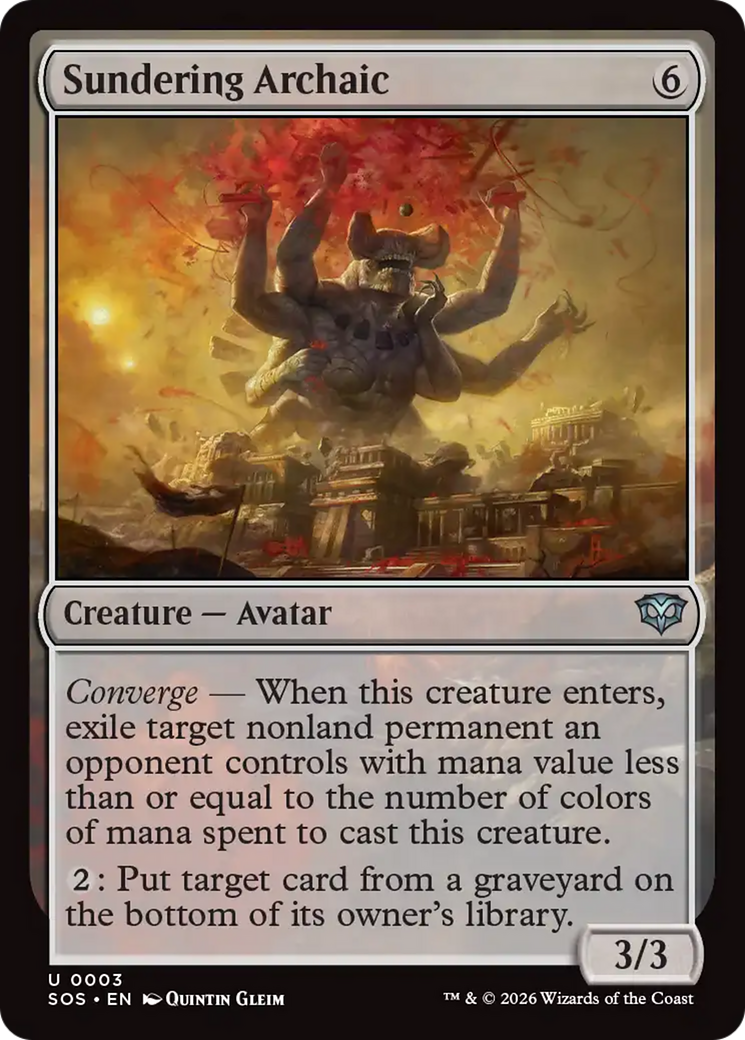 Sundering Archaic [Secrets of Strixhaven] | Devastation Store