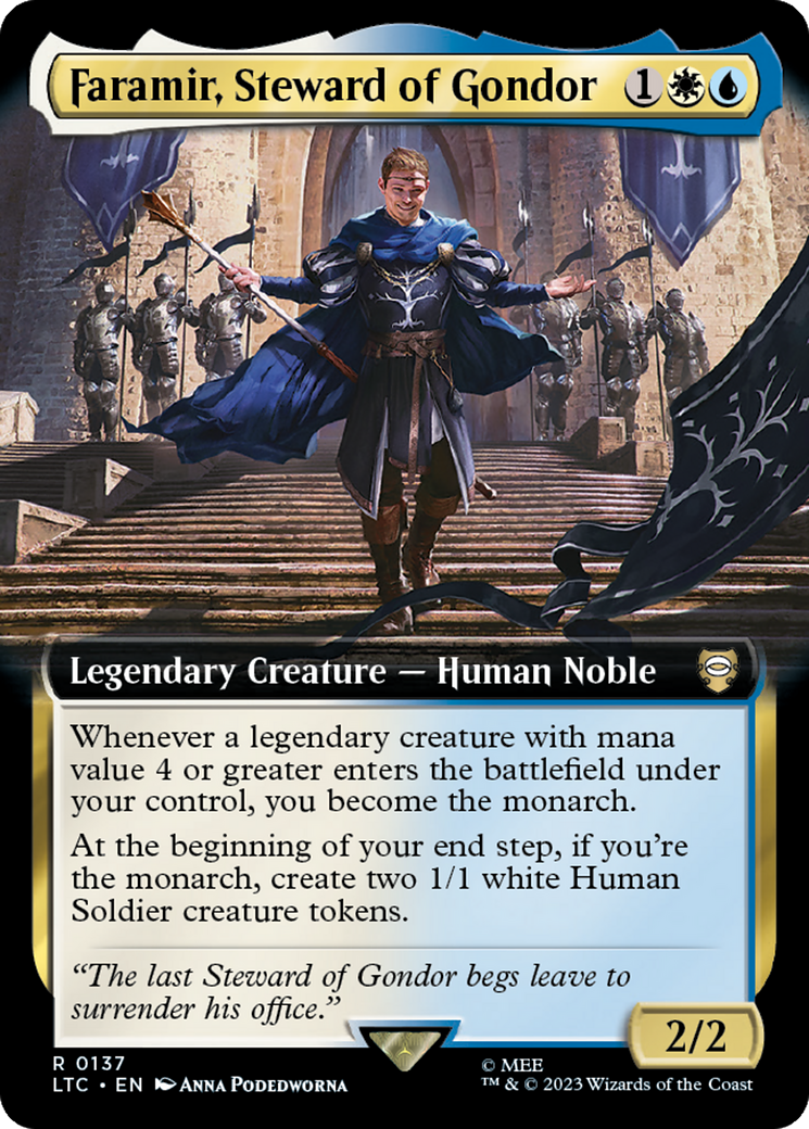 Faramir, Steward of Gondor (Extended Art) [The Lord of the Rings: Tales of Middle-Earth Commander] | Devastation Store