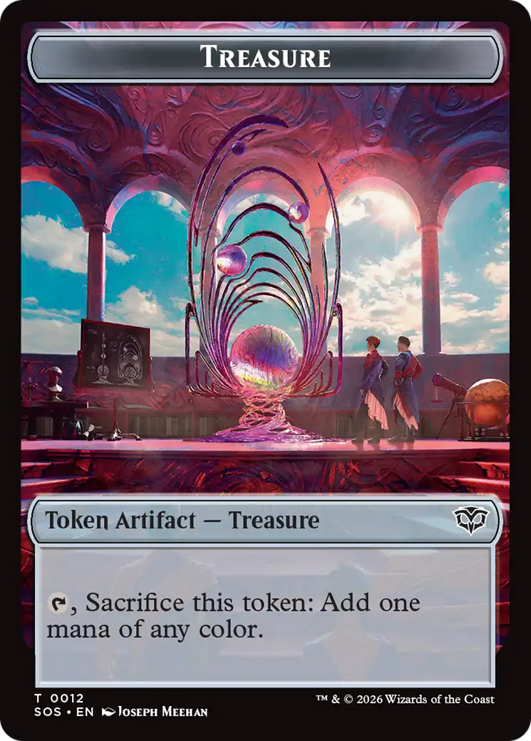 Elemental (0003) // Treasure Double-Sided Token [Secrets of Strixhaven Tokens] | Devastation Store