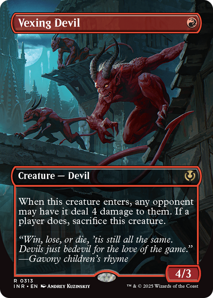 Vexing Devil (Borderless) [Innistrad Remastered] | Devastation Store