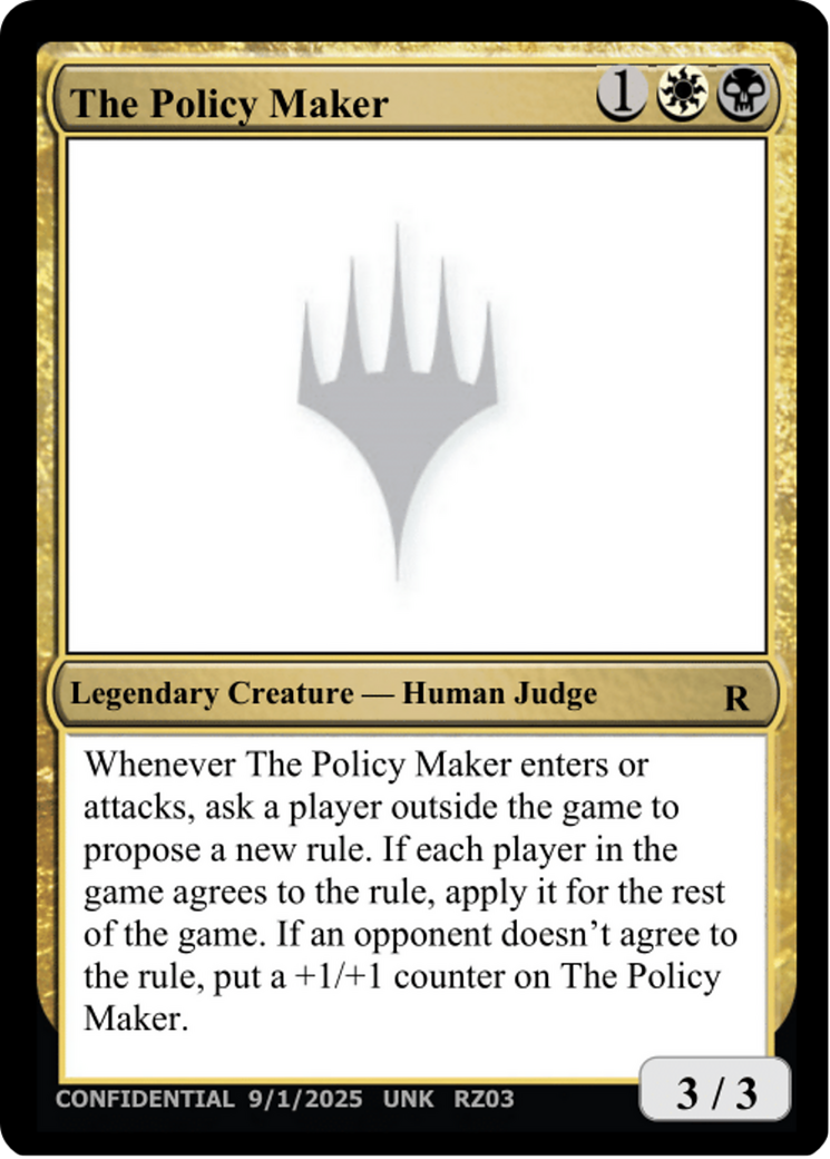 The Policy Maker [Unknown Event] | Devastation Store