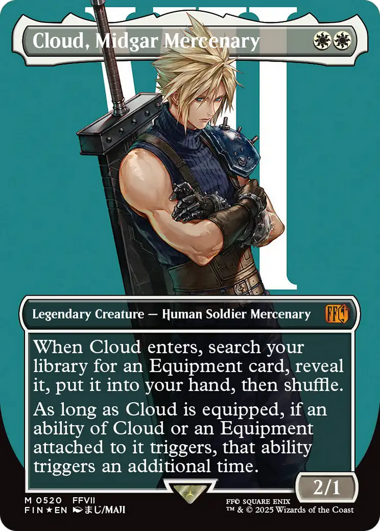 Cloud, Midgar Mercenary (Borderless) (Surge Foil) [FINAL FANTASY] | Devastation Store