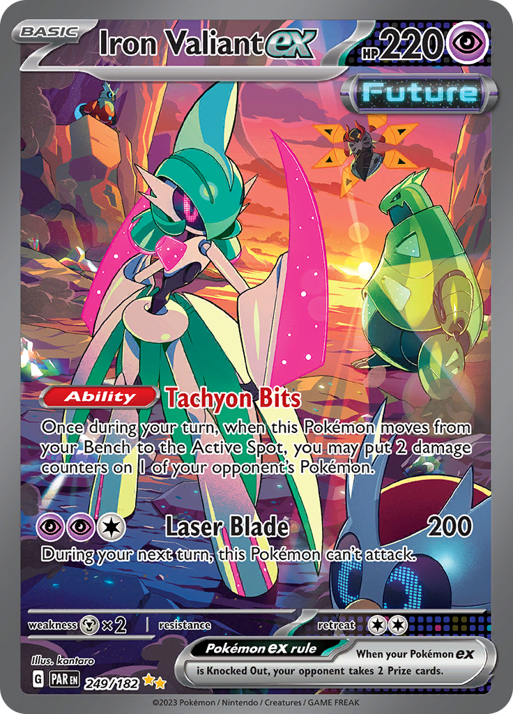 Iron Valiant ex (249/182) [Scarlet & Violet: Paradox Rift] | Devastation Store