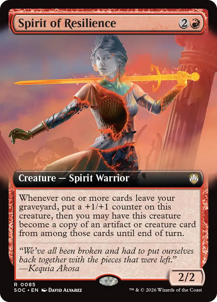 Spirit of Resilience (Extended Art) [Secrets of Strixhaven Commander] | Devastation Store