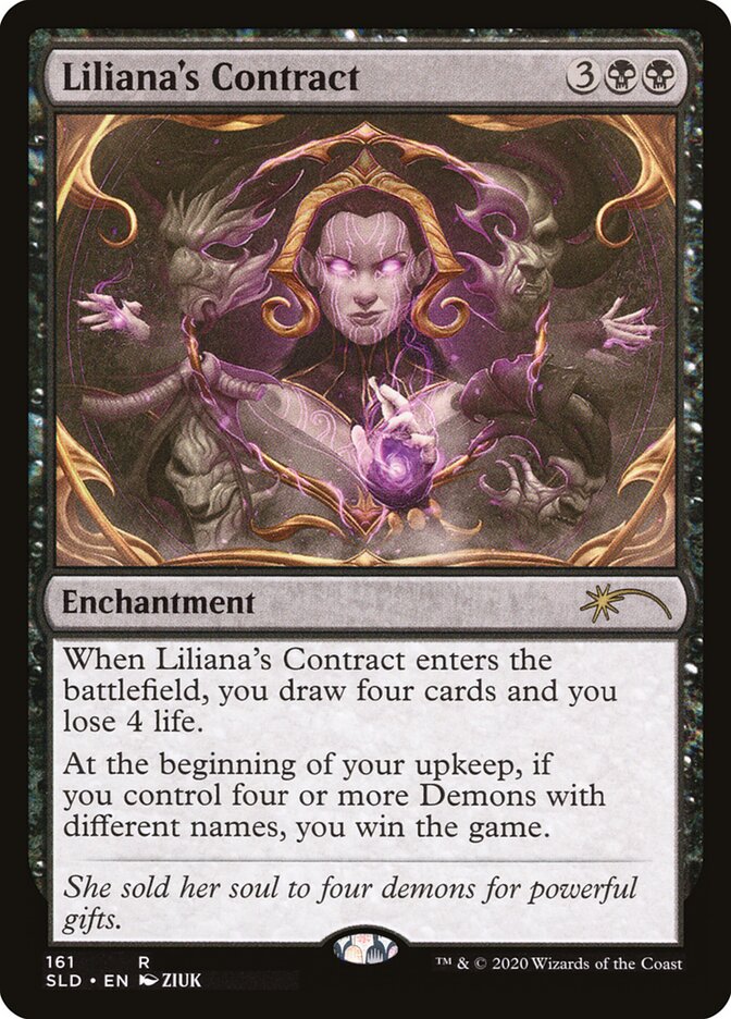 Liliana's Contract (Foil Etched) [Secret Lair Drop Series] | Devastation Store