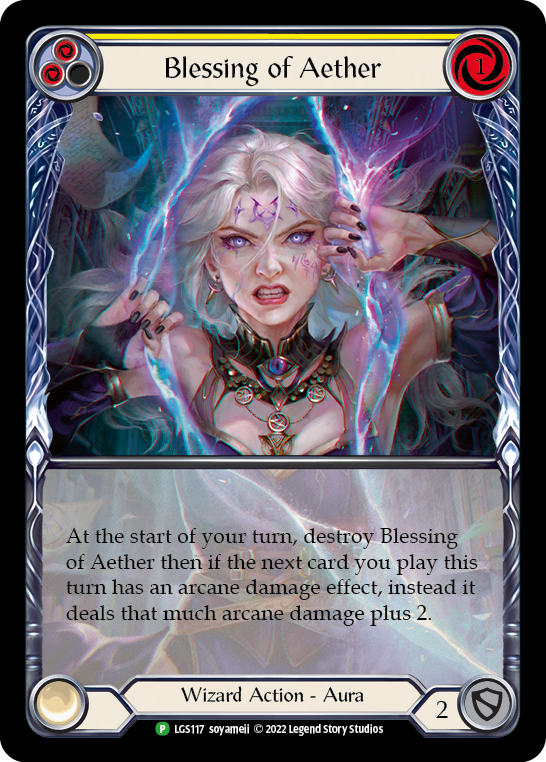 Blessing of Aether (Yellow) [LGS117] (Promo)  Rainbow Foil | Devastation Store