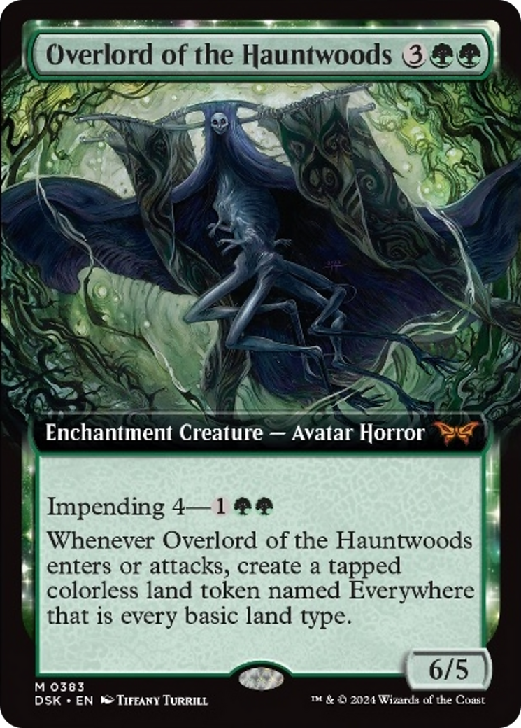 Overlord of the Hauntwoods (Extended Art) [Duskmourn: House of Horror] | Devastation Store