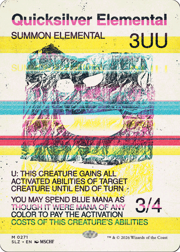 Quicksilver Elemental (0271) [Secret Lair x MSCHF: The Zeta Set] | Devastation Store