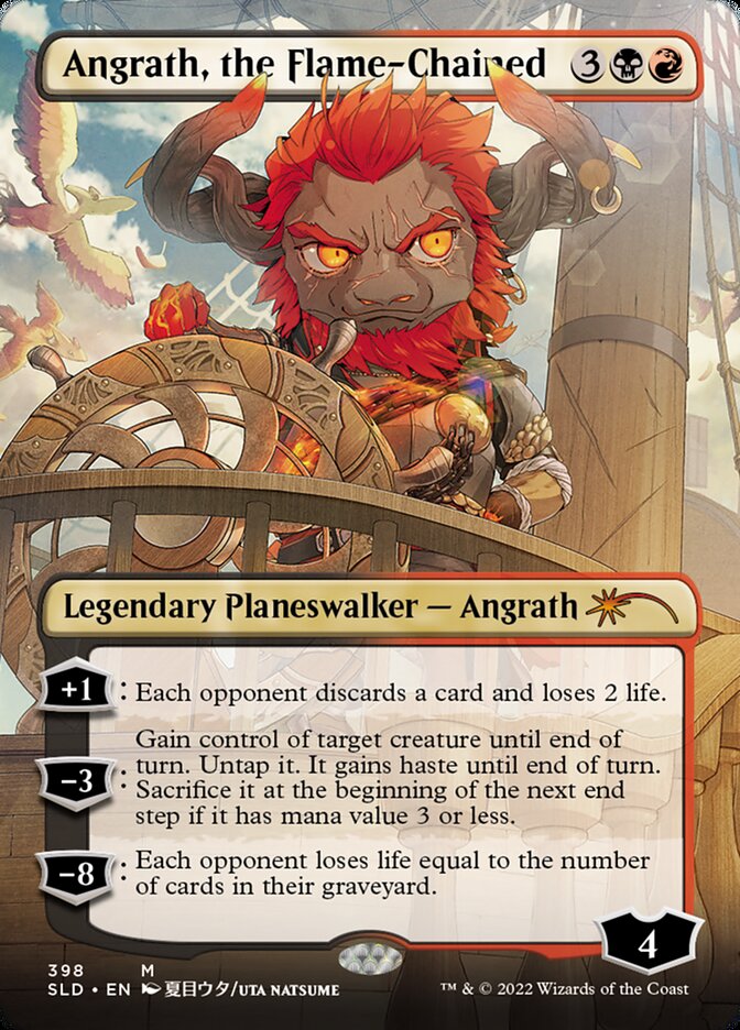 Angrath, the Flame-Chained (Borderless) [Secret Lair Drop Series] | Devastation Store