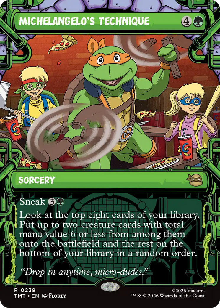 Michelangelo's Technique (Showcase) [Teenage Mutant Ninja Turtles] - Devastation Store | Devastation Store