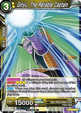Ginyu, The Reliable Captain (P-019) [Promotion Cards] | Devastation Store