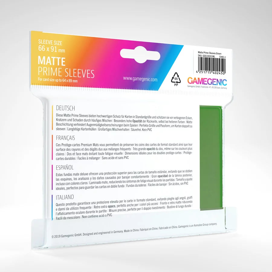 PROTECTOR MATTE PRIME SLEEVES - VERDE OSCURO | Devastation Store