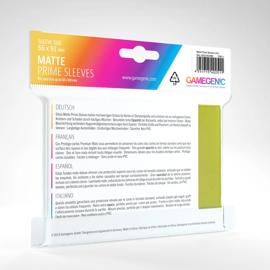 PROTECTOR MATTE PRIME SLEEVES - VERDE CLARO | Devastation Store