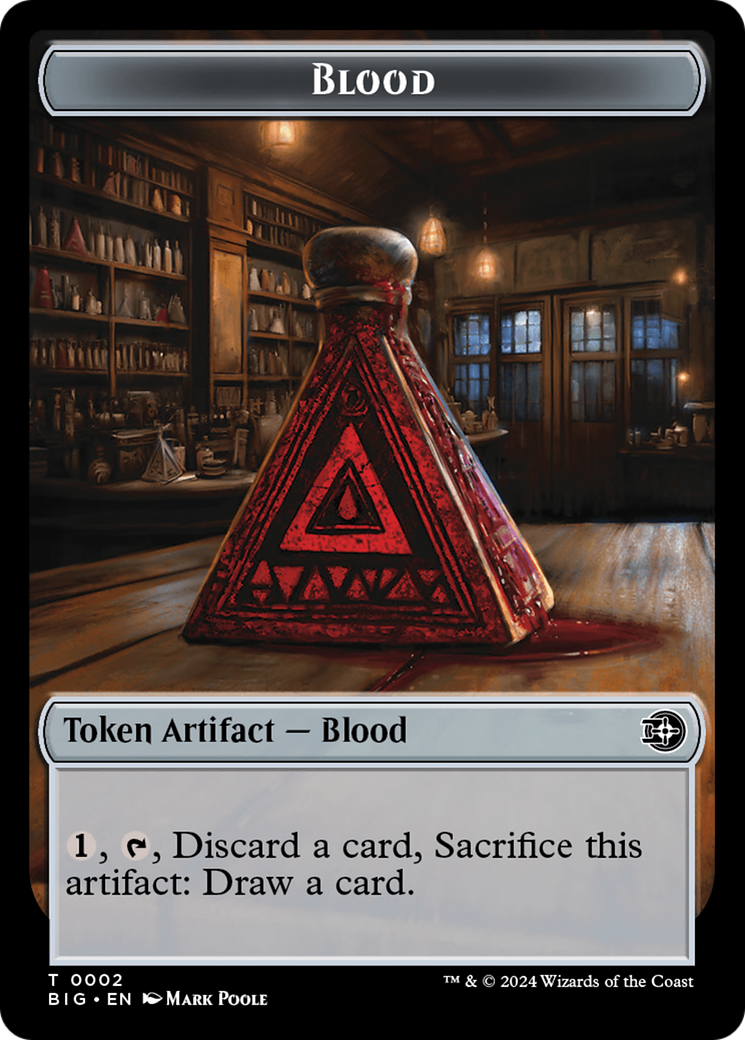 Blood Token [Outlaws of Thunder Junction: The Big Score Tokens] | Devastation Store