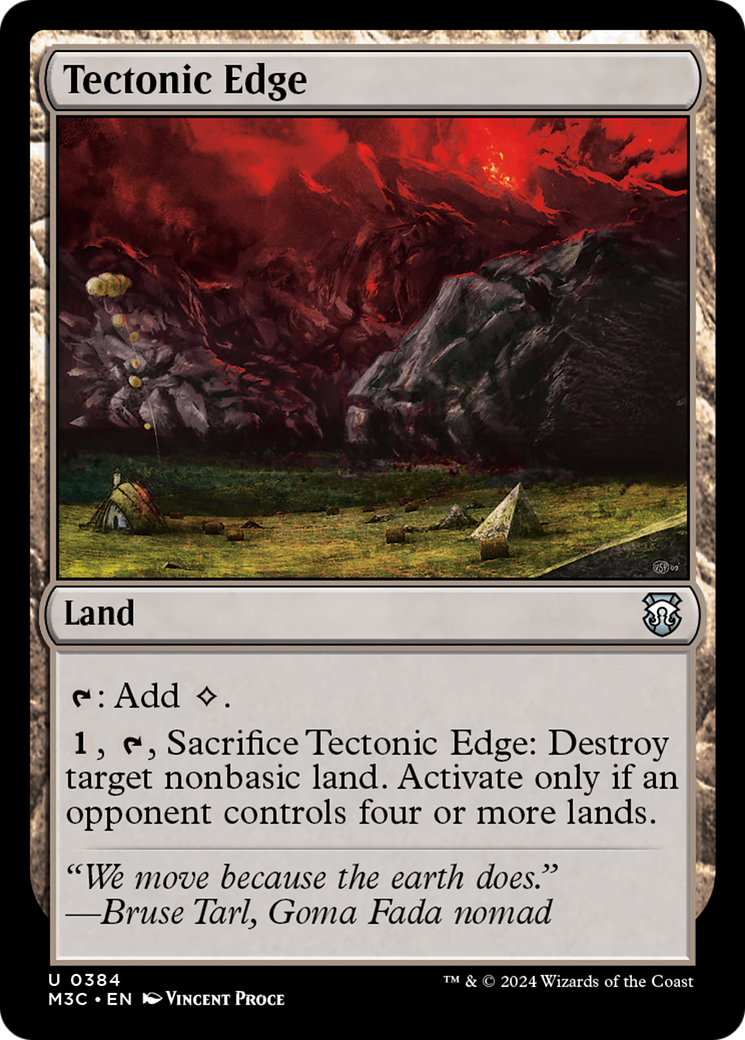 Tectonic Edge (Ripple Foil) [Modern Horizons 3 Commander] | Devastation Store