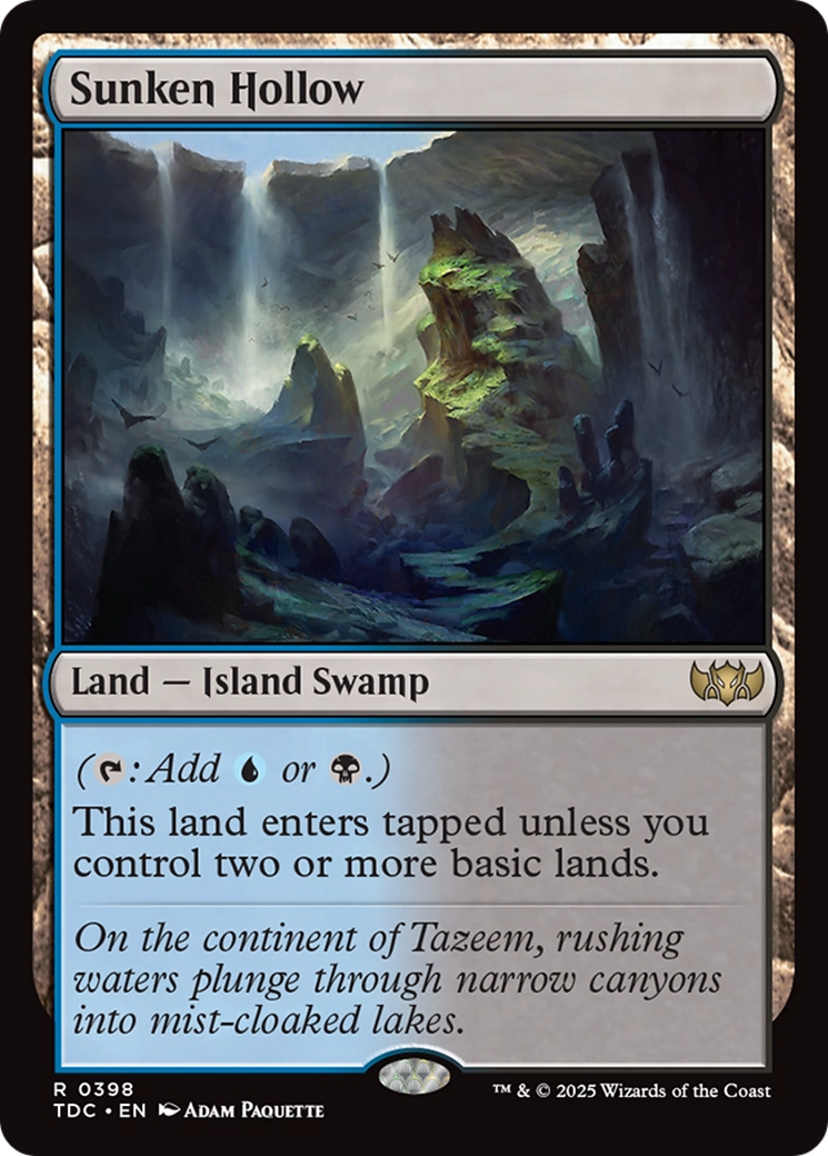 Sunken Hollow [Tarkir: Dragonstorm Commander] | Devastation Store
