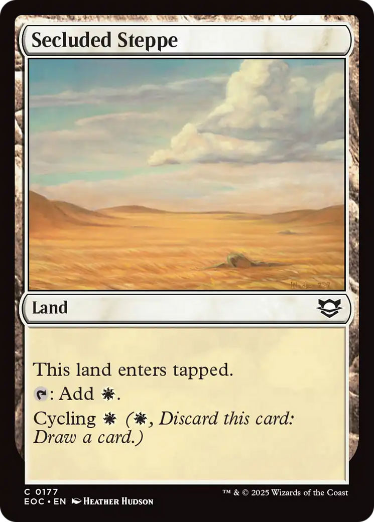 Secluded Steppe [Edge of Eternities Commander] | Devastation Store