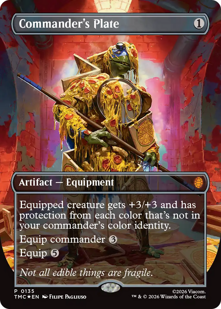 Commander's Plate (Borderless) [Teenage Mutant Ninja Turtles Commander] | Devastation Store