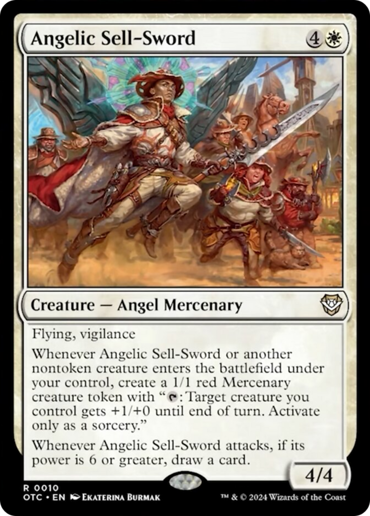 Angelic Sell-Sword [Outlaws of Thunder Junction Commander] | Devastation Store