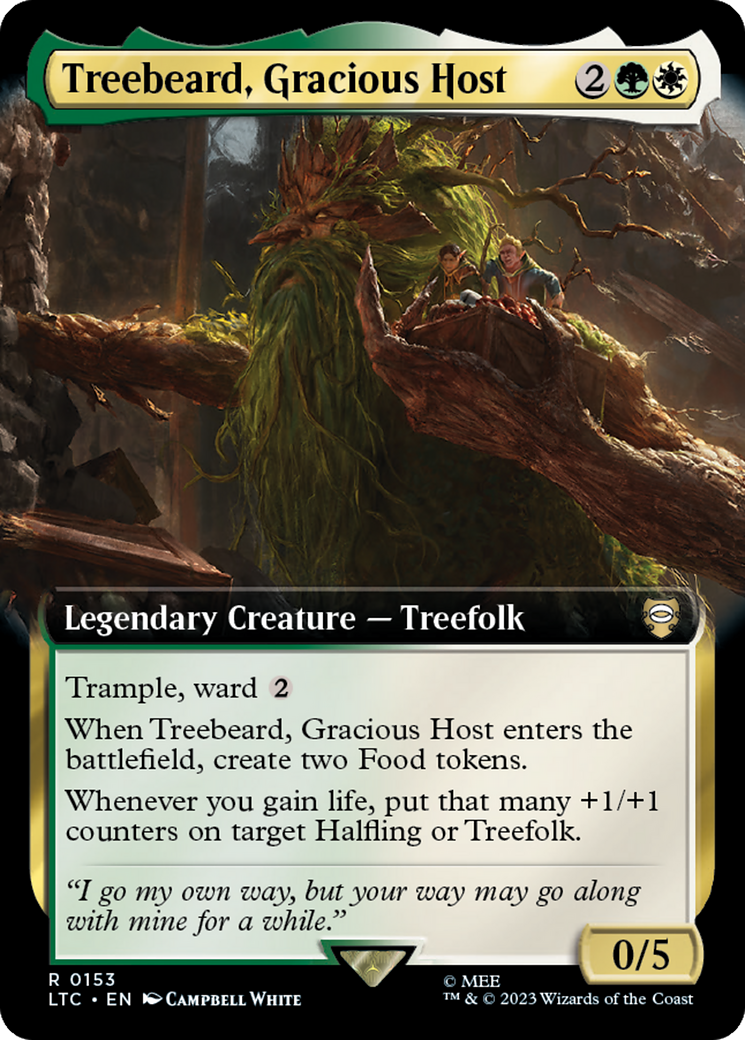 Treebeard, Gracious Host (Extended Art) [The Lord of the Rings: Tales of Middle-Earth Commander] | Devastation Store
