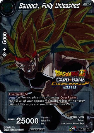 Bardock, Fully Unleashed (P-067) [Tournament Promotion Cards] | Devastation Store