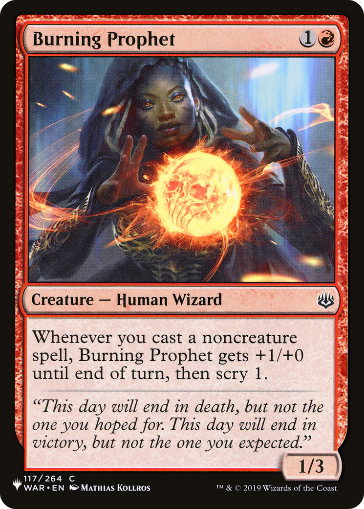 Burning Prophet [The List Reprints] | Devastation Store