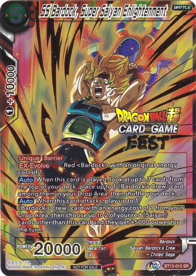 SS Bardock, Super Saiyan Enlightenment (Card Game Fest 2022) (BT13-010) [Tournament Promotion Cards] | Devastation Store