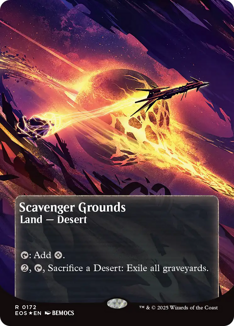 Scavenger Grounds (0172) (Borderless) (Galaxy Foil) [Edge of Eternities: Stellar Sights] | Devastation Store
