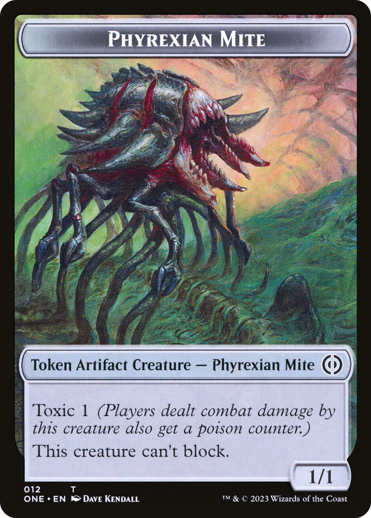 Phyrexian Mite (012) // The Hollow Sentinel Double-Sided Token [Phyrexia: All Will Be One Tokens] | Devastation Store