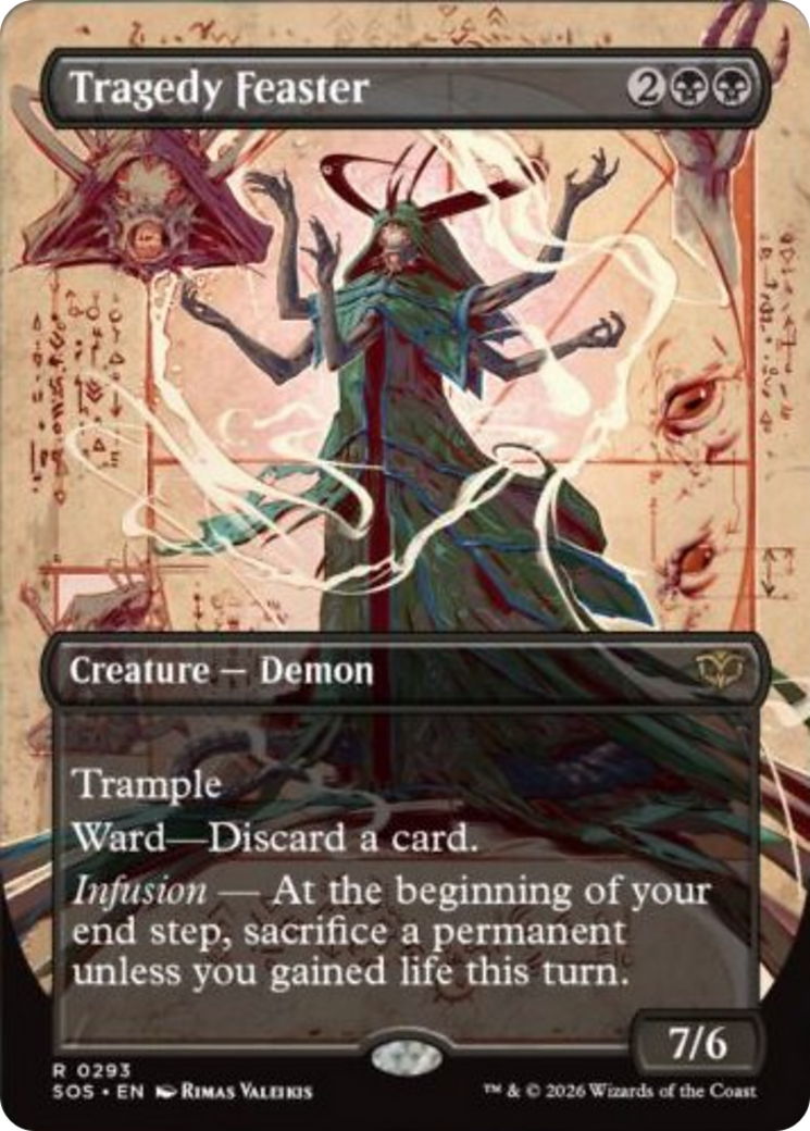 Tragedy Feaster (Borderless) [Secrets of Strixhaven] | Devastation Store