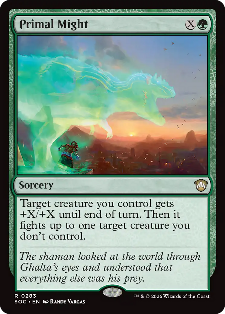 Primal Might [Secrets of Strixhaven Commander] | Devastation Store