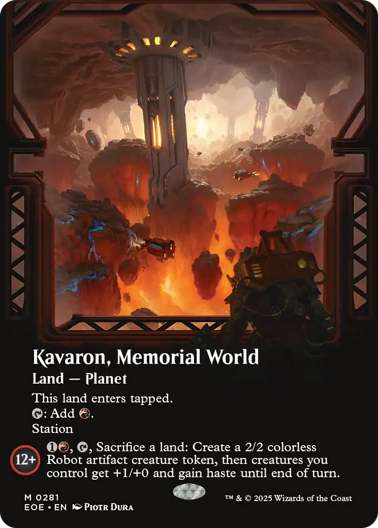 Kavaron, Memorial world (Borderless) [Edge of Eternities] | Devastation Store